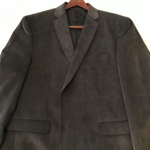 Like-New Dark Gray Suede Calvin Klein Blazer